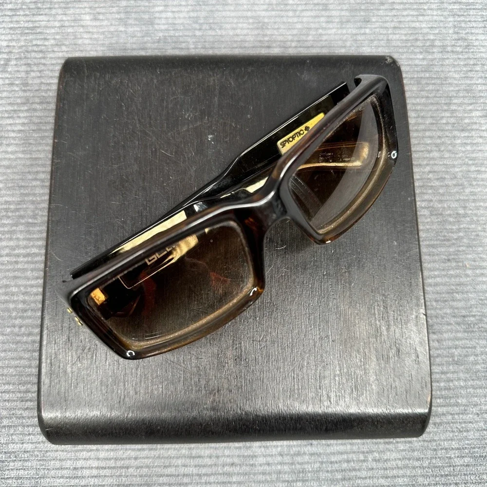 Vintage Spy Optic Plus Sunglasses Brown Gradient Rectangular Y2k Frames